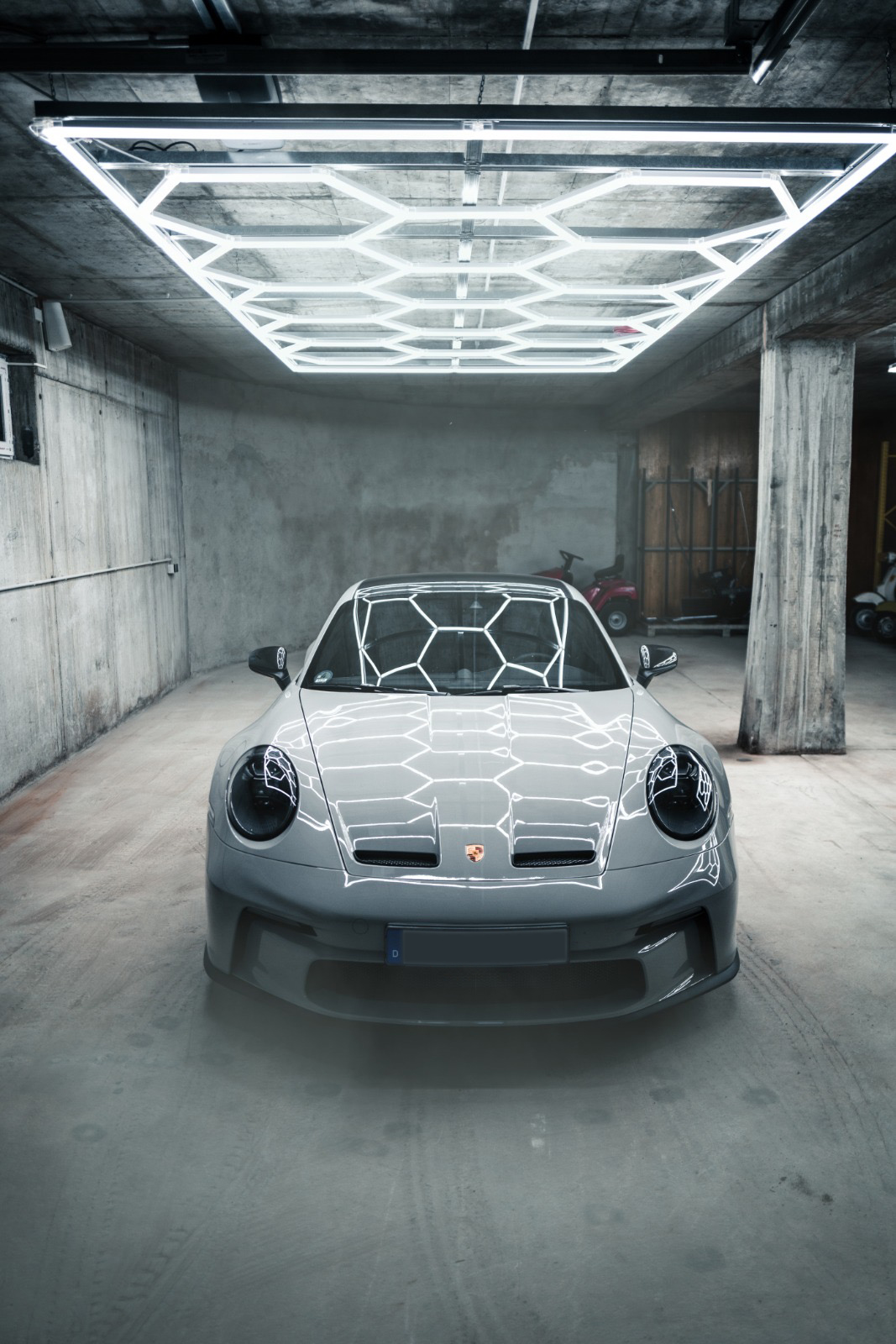 Fotografierter Porsche in München in einer Garage